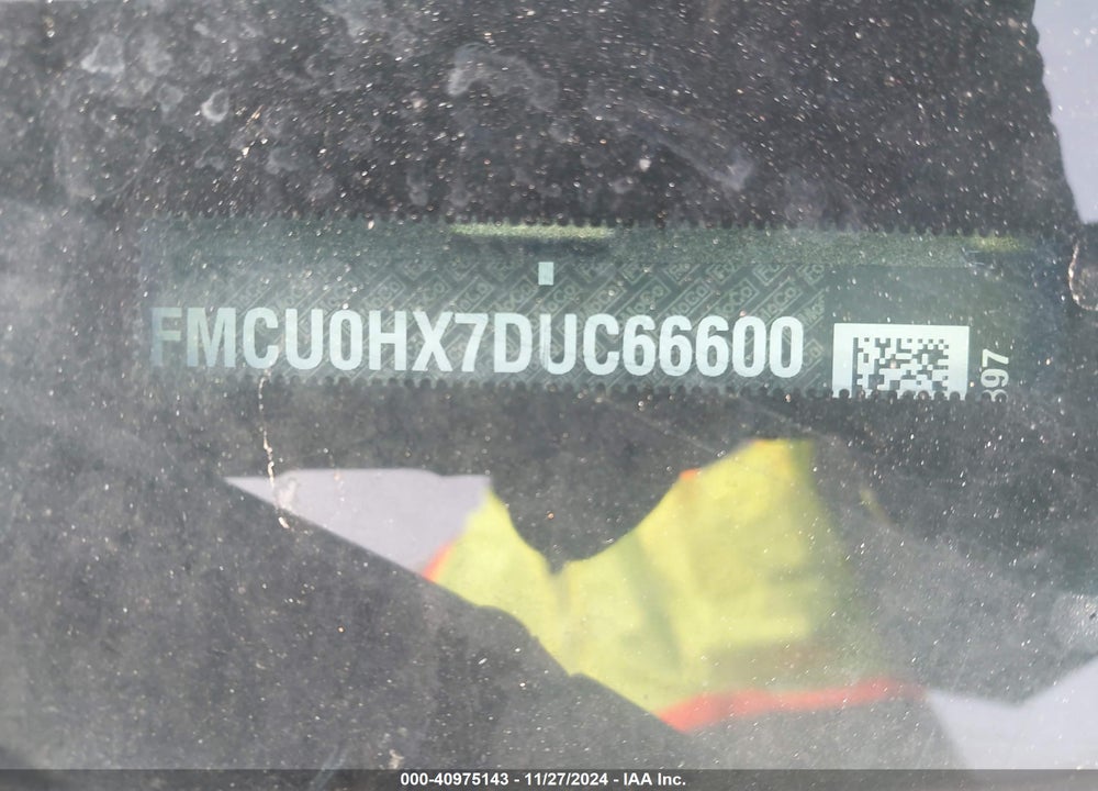 2013 FORD ESCAPE SEL VIN: 1FMCU0HX7DUC66600