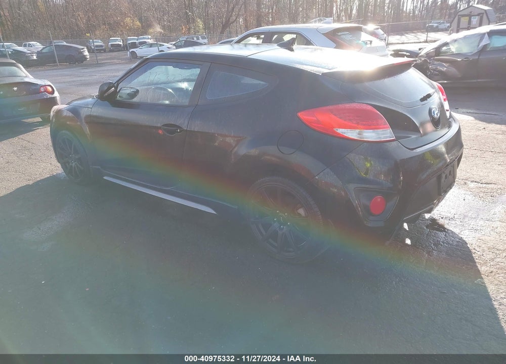 2014 HYUNDAI VELOSTER TURBO W/BLACK VIN: KMHTC6AE9EU191396