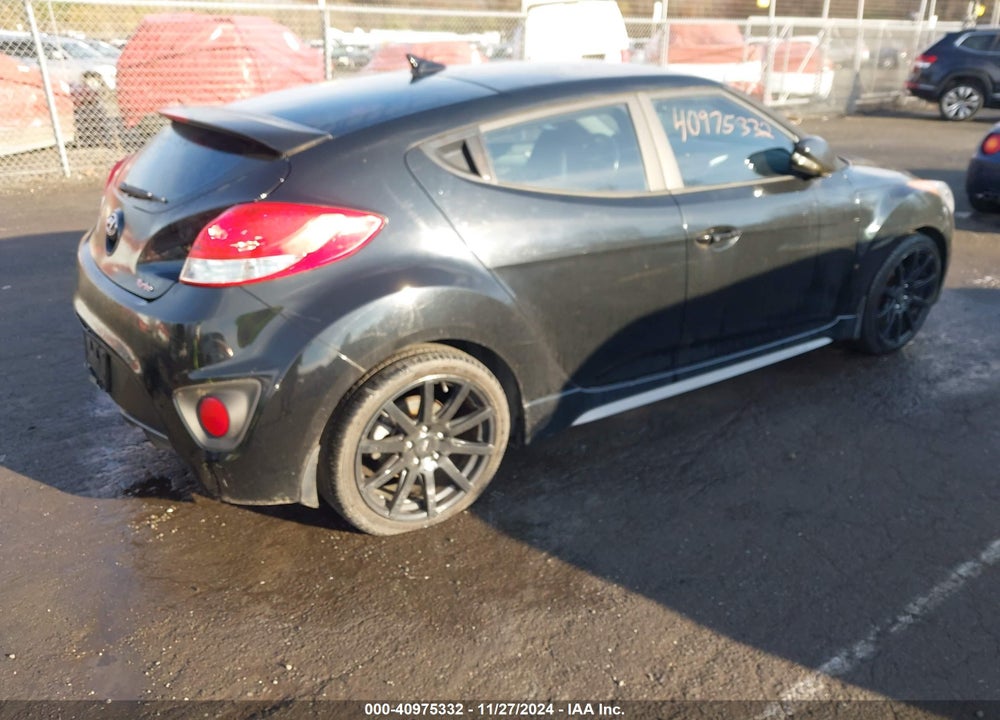 2014 HYUNDAI VELOSTER TURBO W/BLACK VIN: KMHTC6AE9EU191396