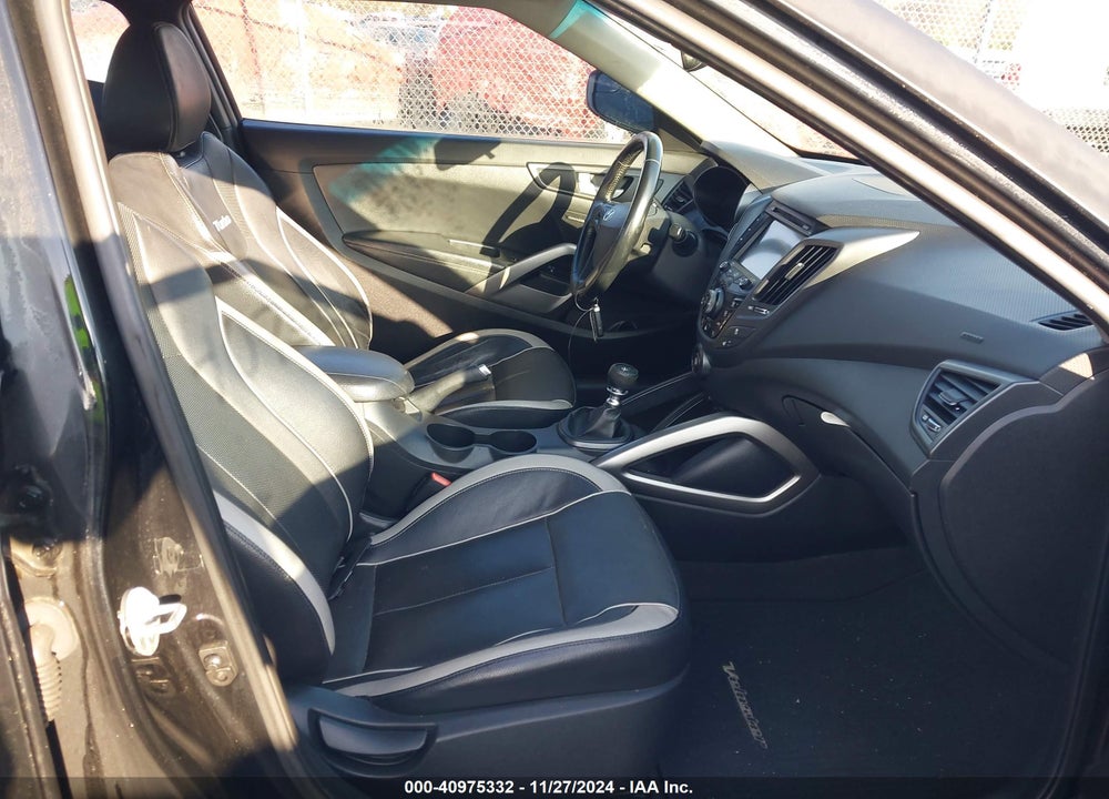2014 HYUNDAI VELOSTER TURBO W/BLACK VIN: KMHTC6AE9EU191396