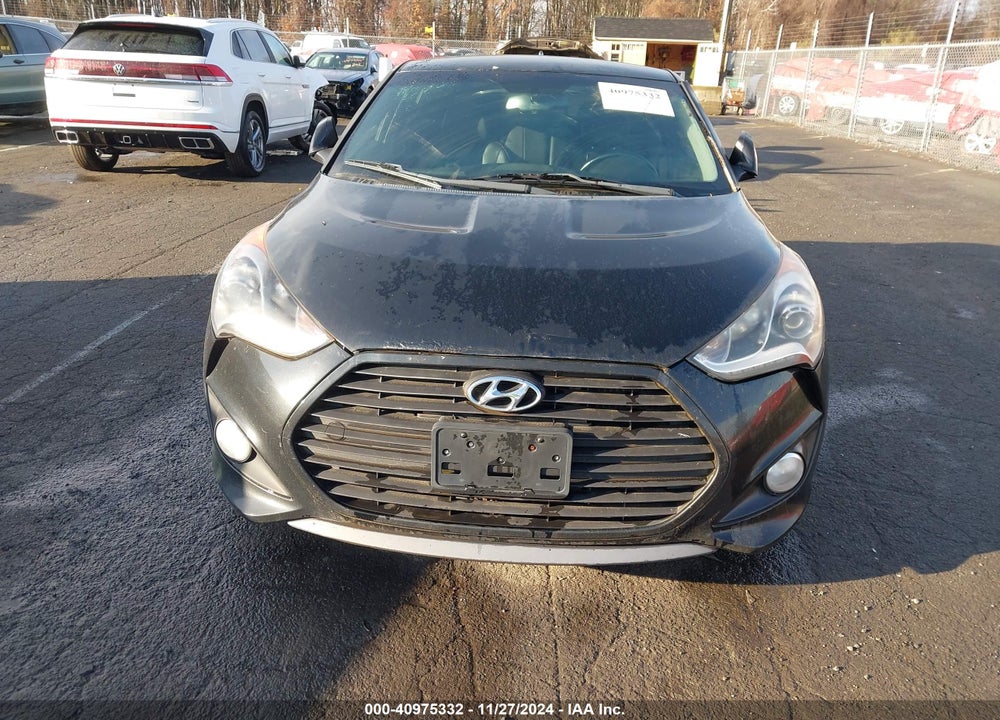 2014 HYUNDAI VELOSTER TURBO W/BLACK VIN: KMHTC6AE9EU191396