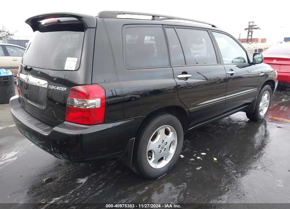 2007 TOYOTA HIGHLANDER SPORT V6 VIN: JTEGP21A870137903