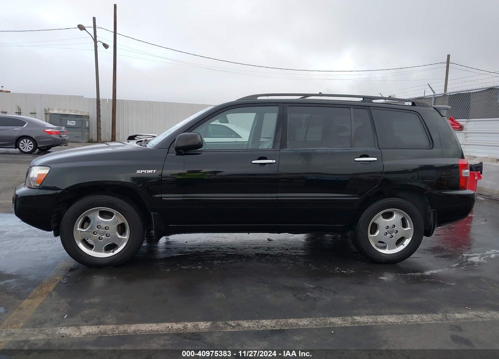 2007 TOYOTA HIGHLANDER SPORT V6 VIN: JTEGP21A870137903