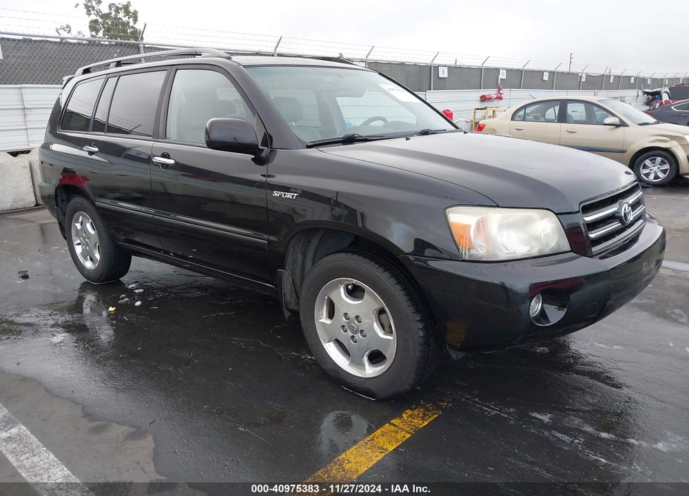 2007 TOYOTA HIGHLANDER SPORT V6 VIN: JTEGP21A870137903