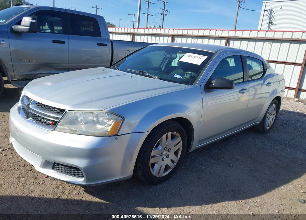 2012 DODGE AVENGER SE VIN: 1C3CDZAB3CN238295