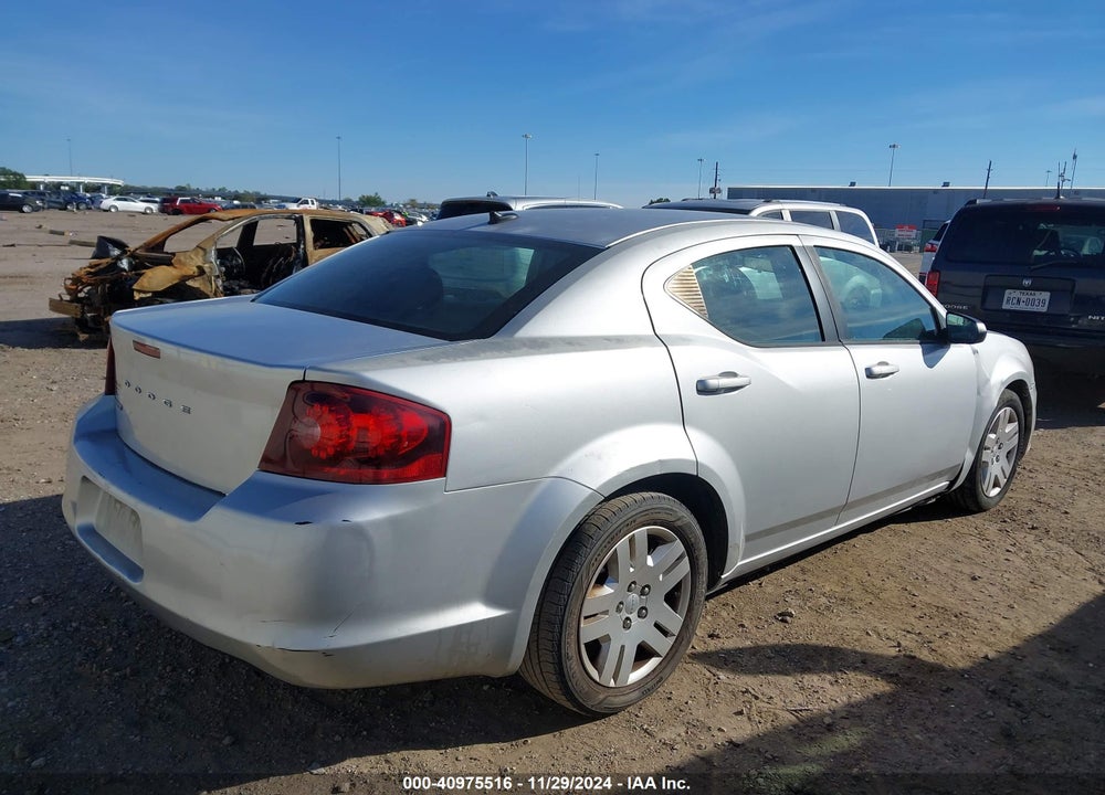2012 DODGE AVENGER SE VIN: 1C3CDZAB3CN238295