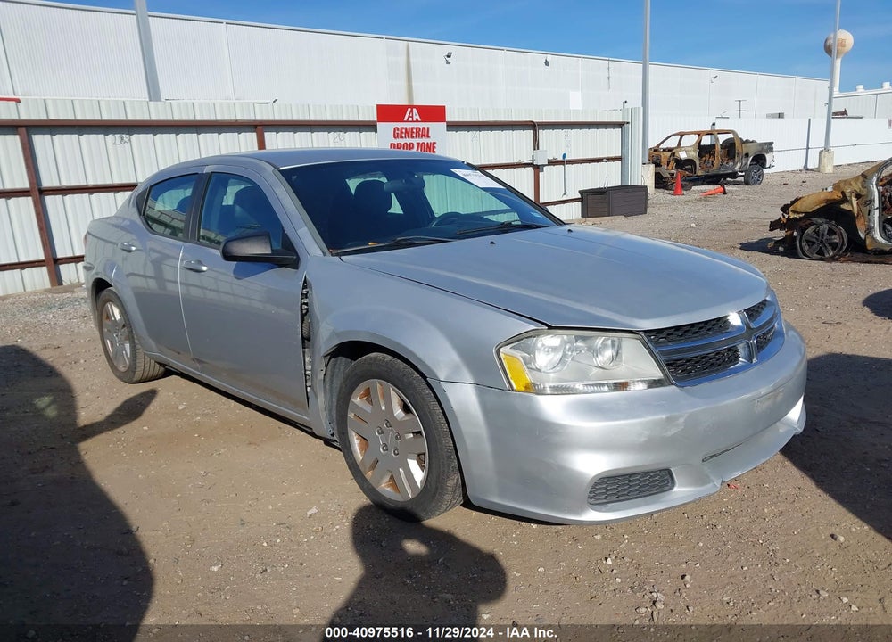 2012 DODGE AVENGER SE VIN: 1C3CDZAB3CN238295