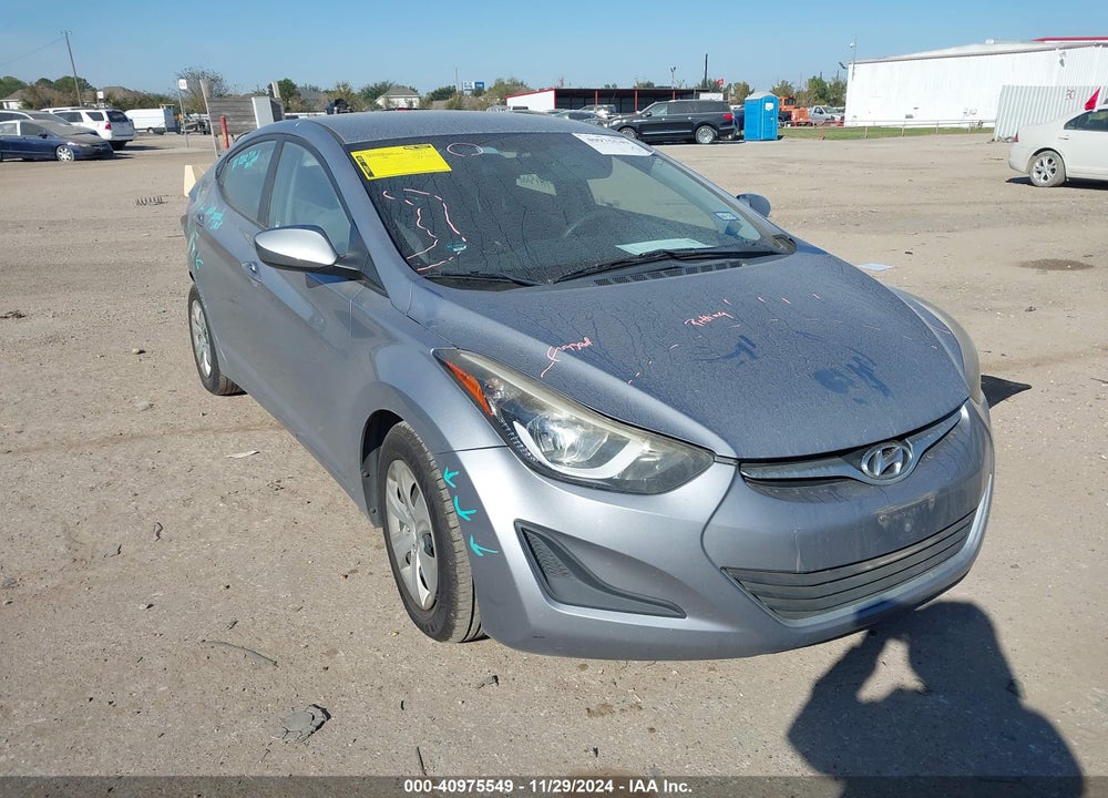 2016 HYUNDAI ELANTRA SE VIN: 5NPDH4AE5GH751362