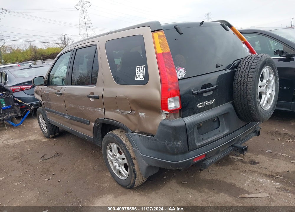 2003 HONDA CR-V EX VIN: SHSRD78813U160255