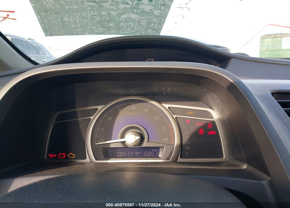 2009 HONDA CIVIC LX VIN: 1HGFA16599L009552