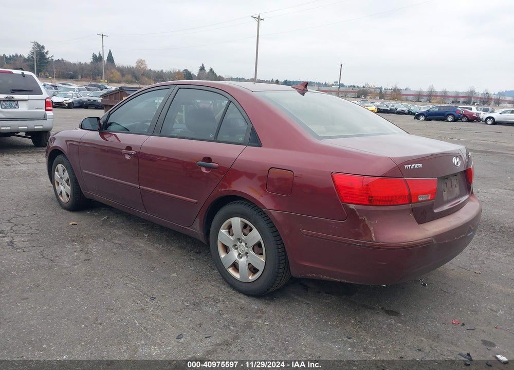 2009 HYUNDAI SONATA GLS VIN: 5NPET46C29H553156
