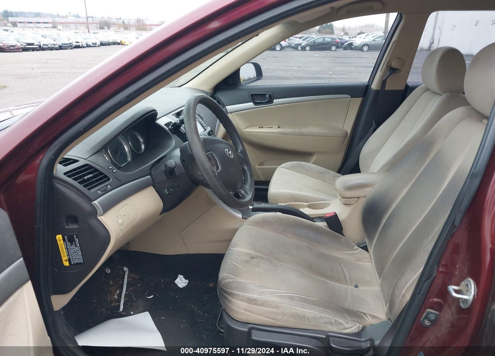2009 HYUNDAI SONATA GLS VIN: 5NPET46C29H553156