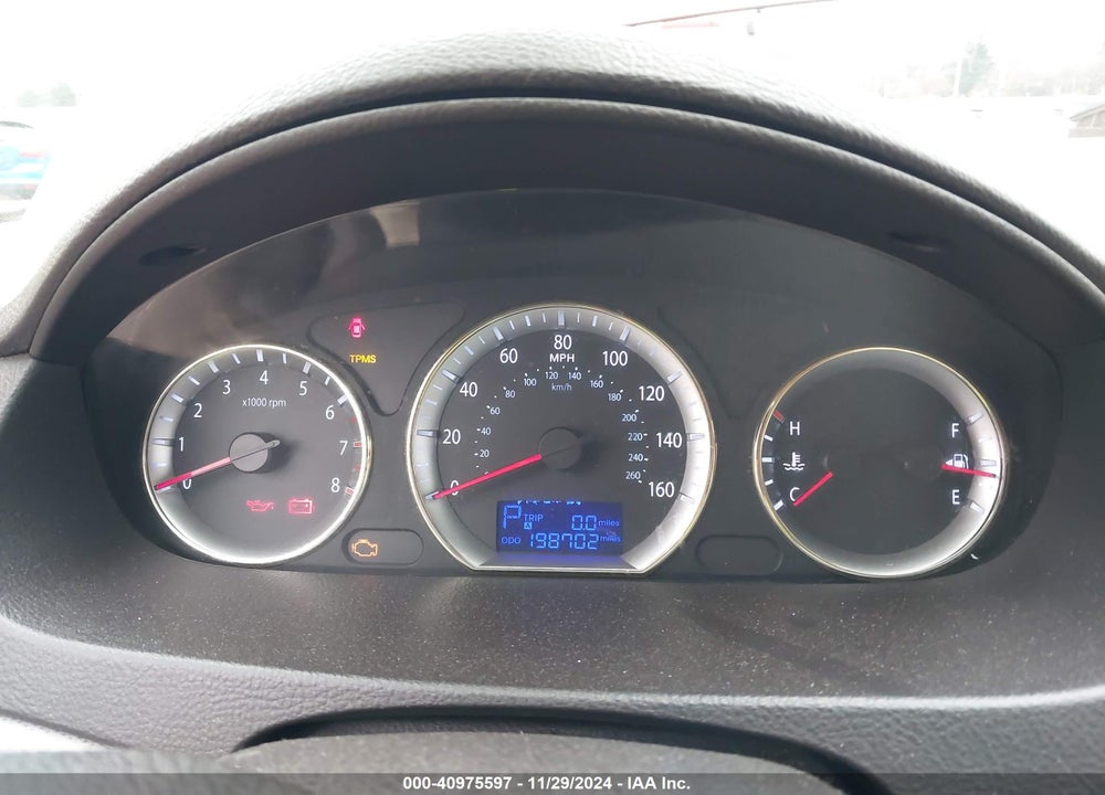 2009 HYUNDAI SONATA GLS VIN: 5NPET46C29H553156