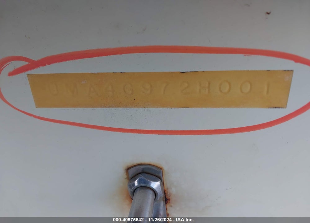 2001 SEA MASTER OTHER VIN: UMA4G972H001