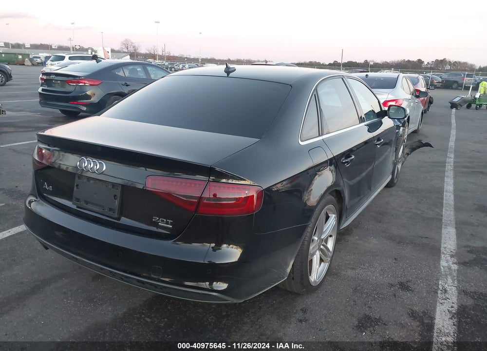 2013 AUDI A4 VIN: WAUKFAFL9DN015049