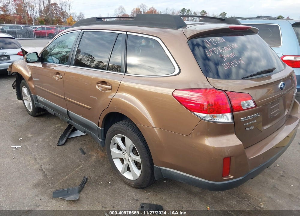 2013 SUBARU OUTBACK 2.5I PREMIUM VIN: 4S4BRCCC0D3299737