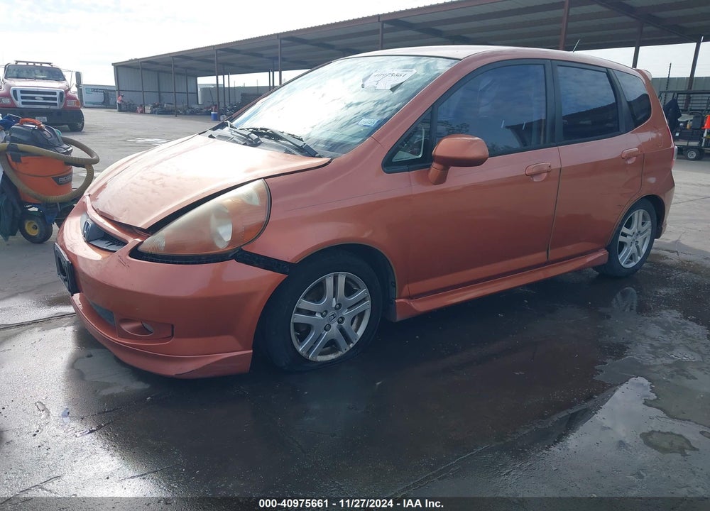 2008 HONDA FIT SPORT VIN: JHMGD38638S053514