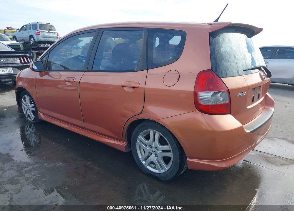 2008 HONDA FIT SPORT VIN: JHMGD38638S053514