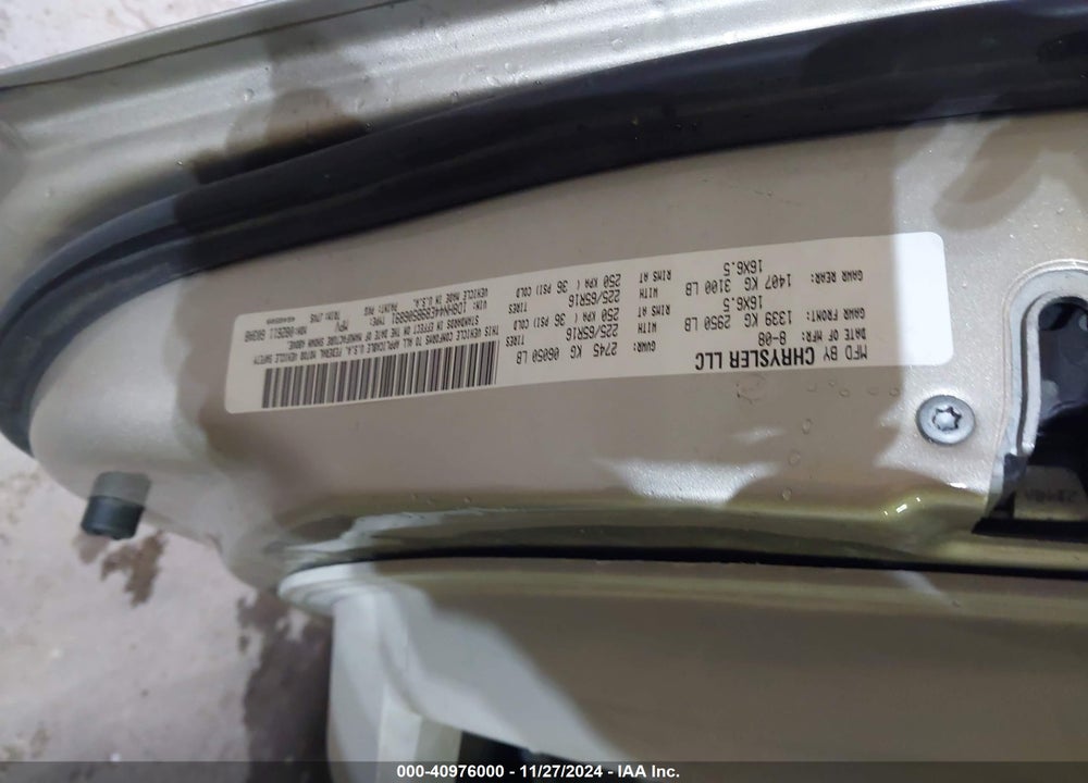 2009 DODGE GRAND CARAVAN SE VIN: 1D8HN44E89B506891