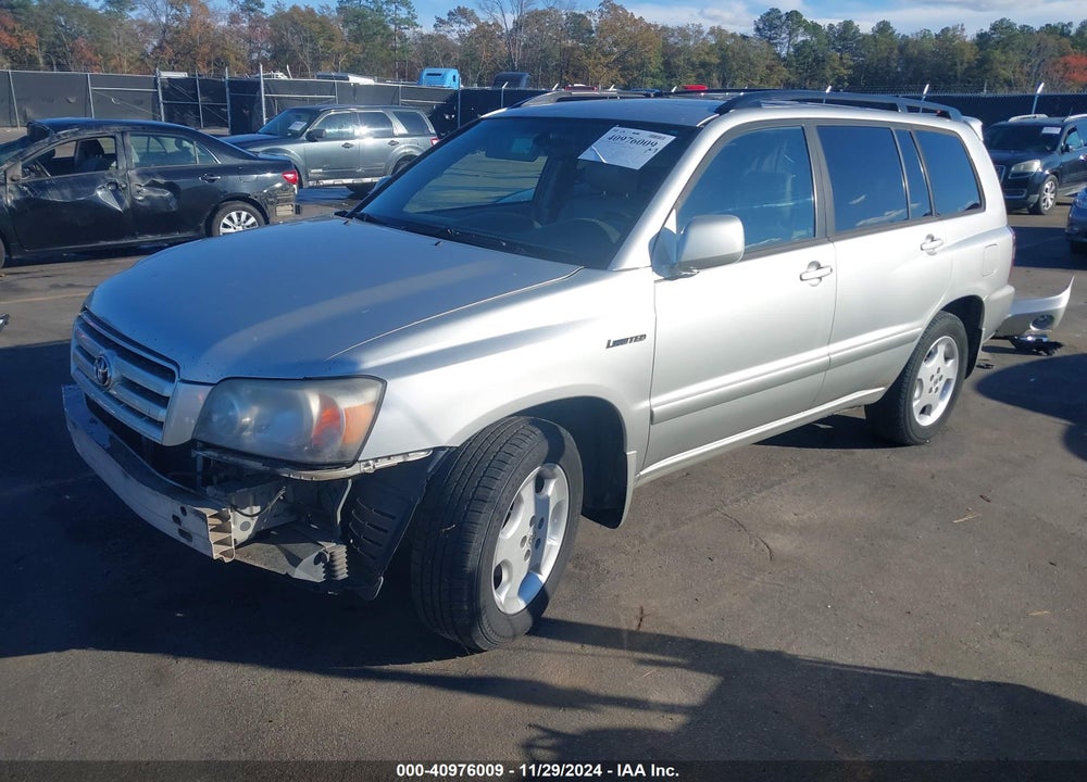 2005 TOYOTA HIGHLANDER LIMITED V6 VIN: JTEDP21A750083378