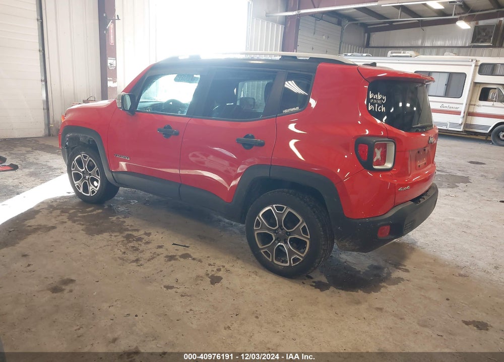 2016 JEEP RENEGADE LIMITED VIN: ZACCJBDT8GPD32265