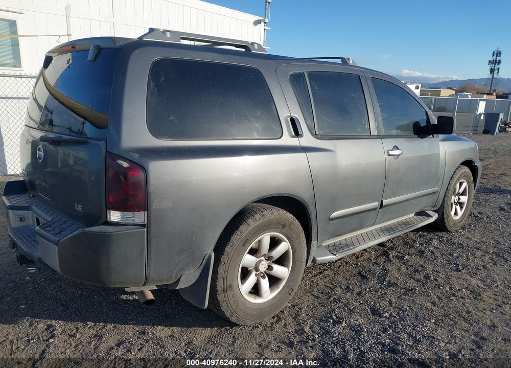 2004 NISSAN PATHFINDER ARMADA LE VIN: 5N1AA08B44N705346