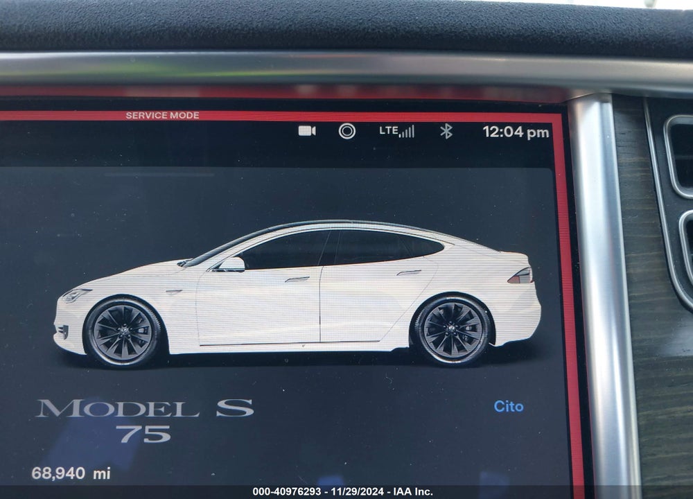 2016 TESLA MODEL S VIN: 5YJSA1E16GF164264