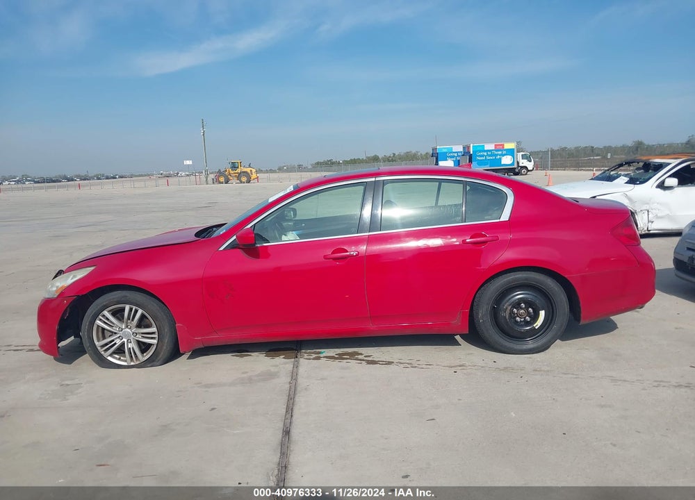 2013 INFINITI G37X VIN: JN1CV6AR4DM352398