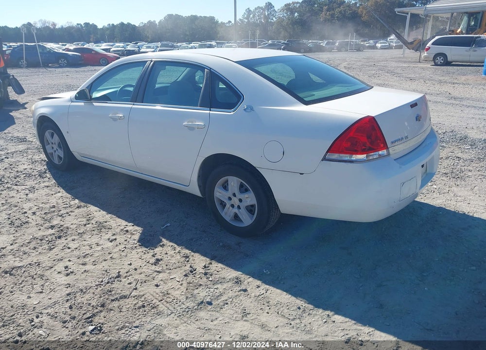 2008 CHEVROLET IMPALA LS VIN: 2G1WB55K681205102