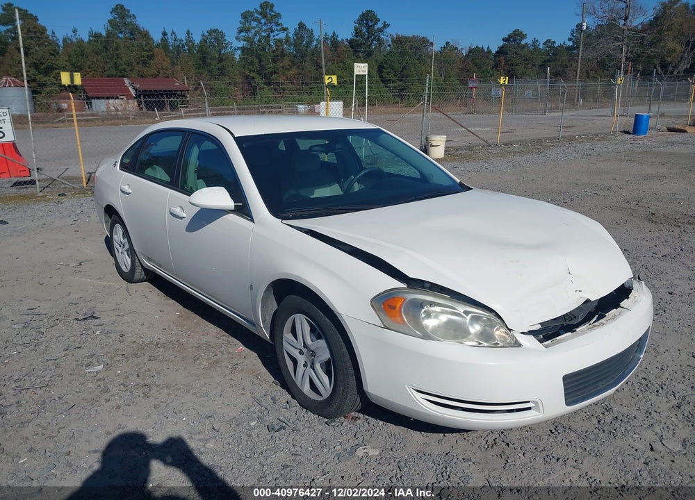 2008 CHEVROLET IMPALA LS VIN: 2G1WB55K681205102