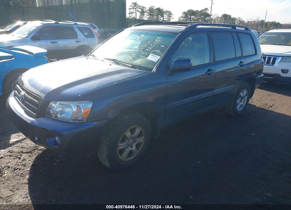 2005 TOYOTA HIGHLANDER V6 VIN: JTEEP21A250114458