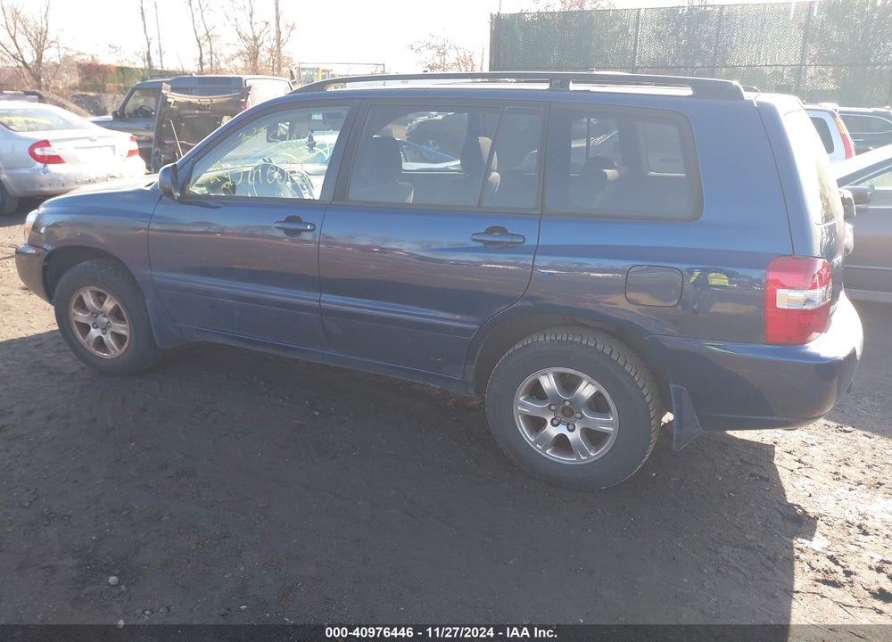 2005 TOYOTA HIGHLANDER V6 VIN: JTEEP21A250114458