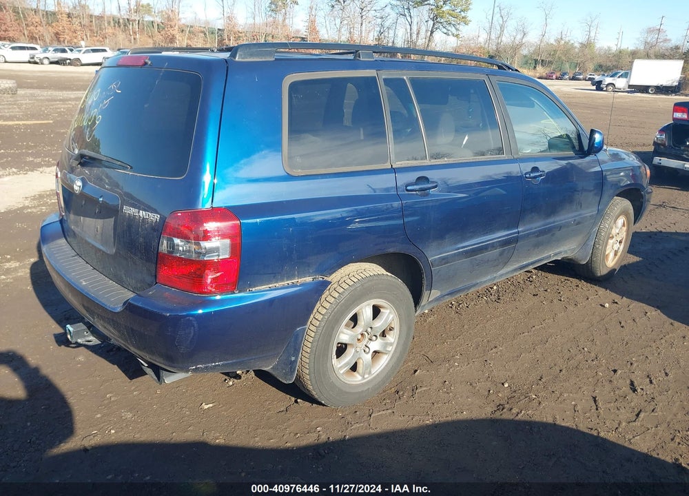 2005 TOYOTA HIGHLANDER V6 VIN: JTEEP21A250114458