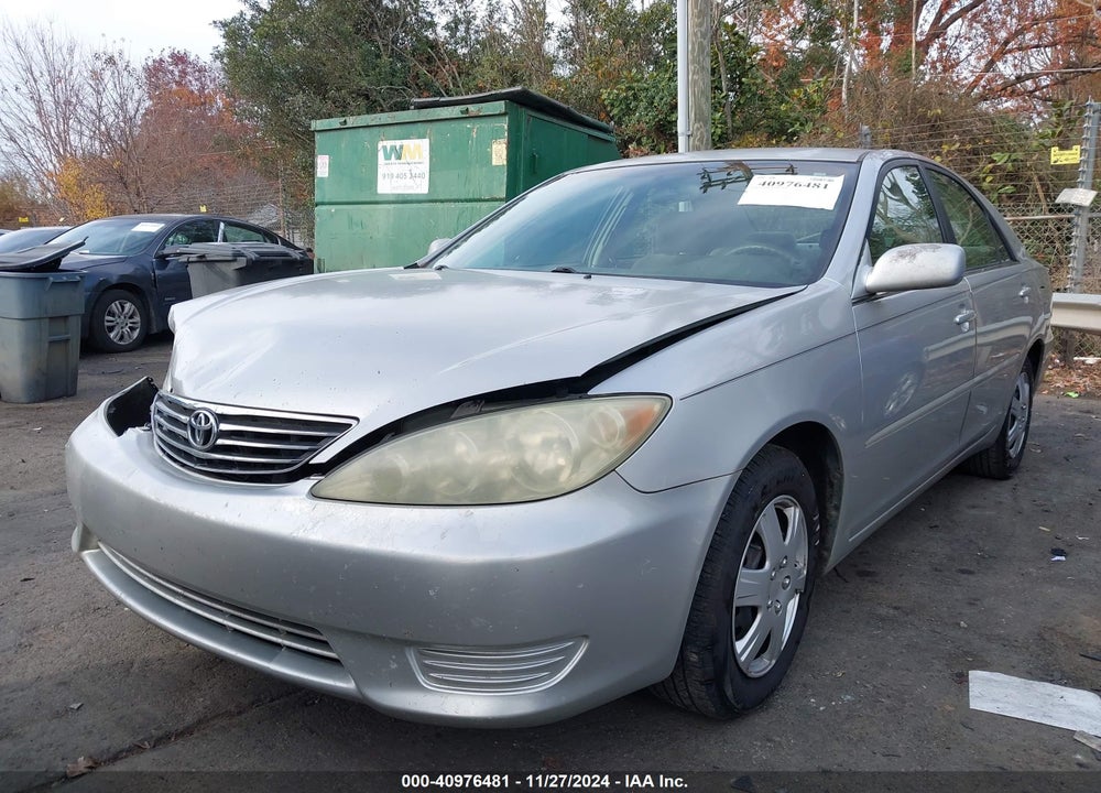 2005 TOYOTA CAMRY LE VIN: 4T1BE32K65U637805