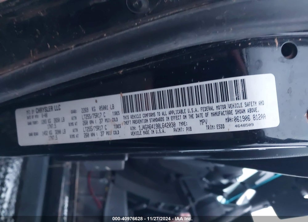 2008 JEEP WRANGLER RUBICON VIN: 1J4GA64198L642030