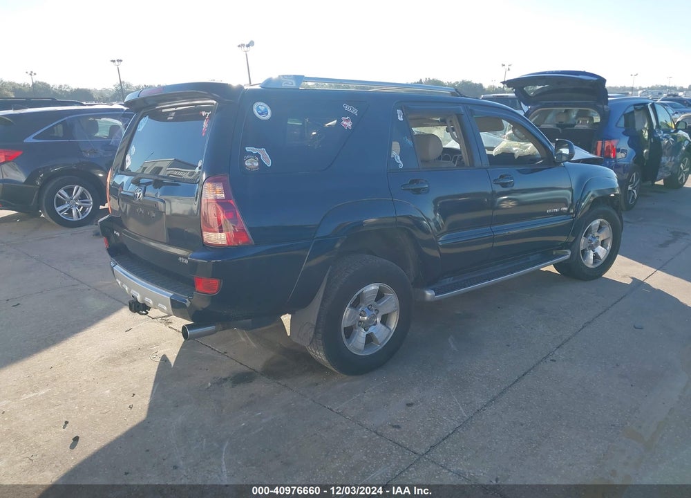 2004 TOYOTA 4RUNNER LIMITED V6 VIN: JTEBU17R848027540