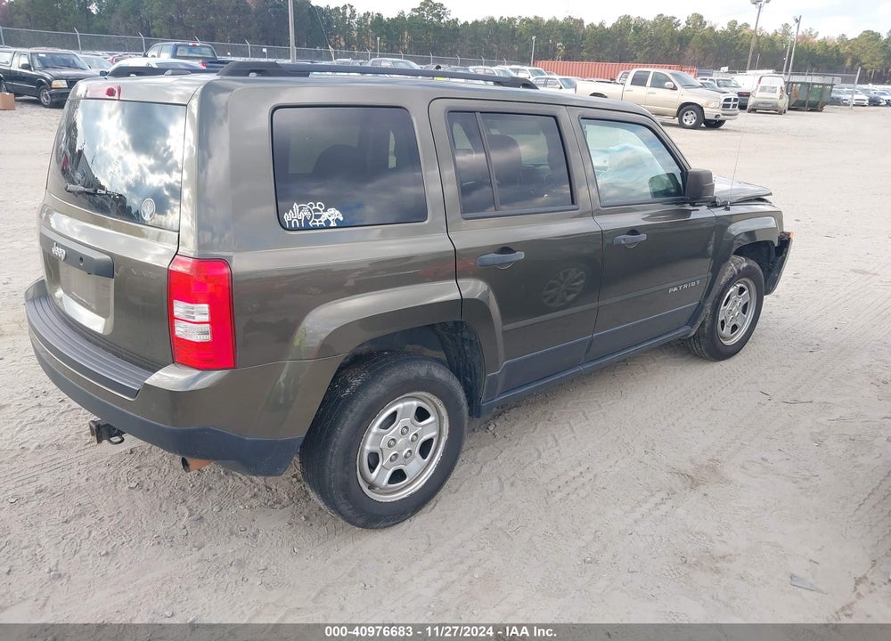 2016 JEEP PATRIOT SPORT VIN: 1C4NJPBA3GD589193