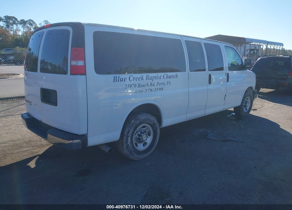 2016 CHEVROLET EXPRESS 3500 LT VIN: 1GAZGPFGXG1234076