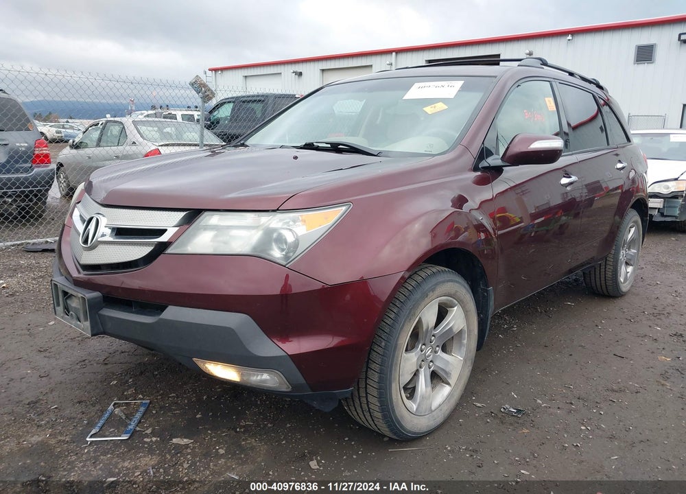 2007 ACURA MDX SPORT PACKAGE VIN: 2HNYD28877H547344