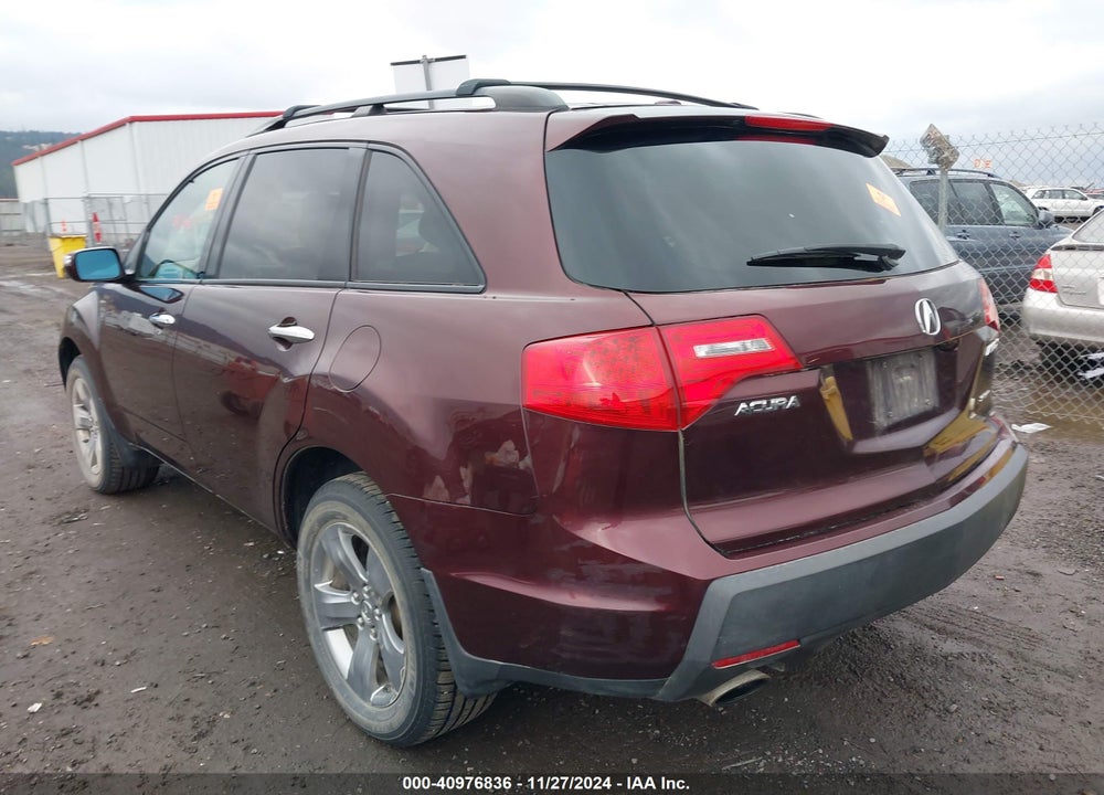 2007 ACURA MDX SPORT PACKAGE VIN: 2HNYD28877H547344