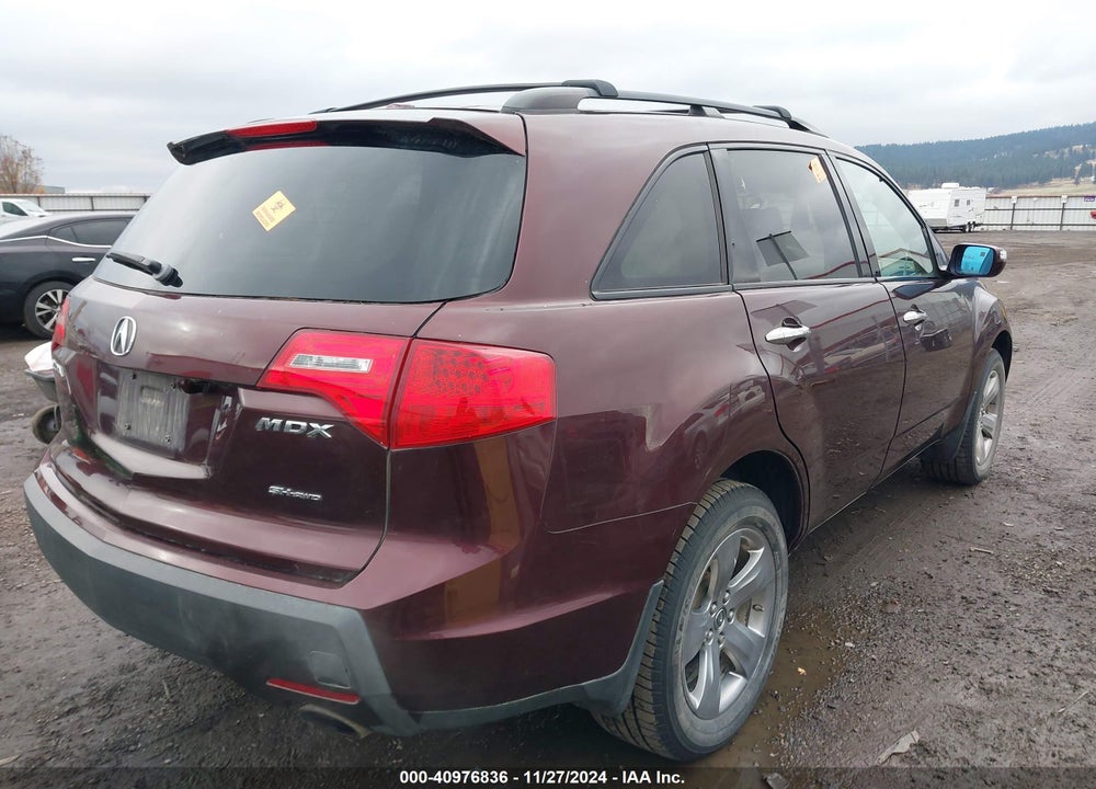 2007 ACURA MDX SPORT PACKAGE VIN: 2HNYD28877H547344