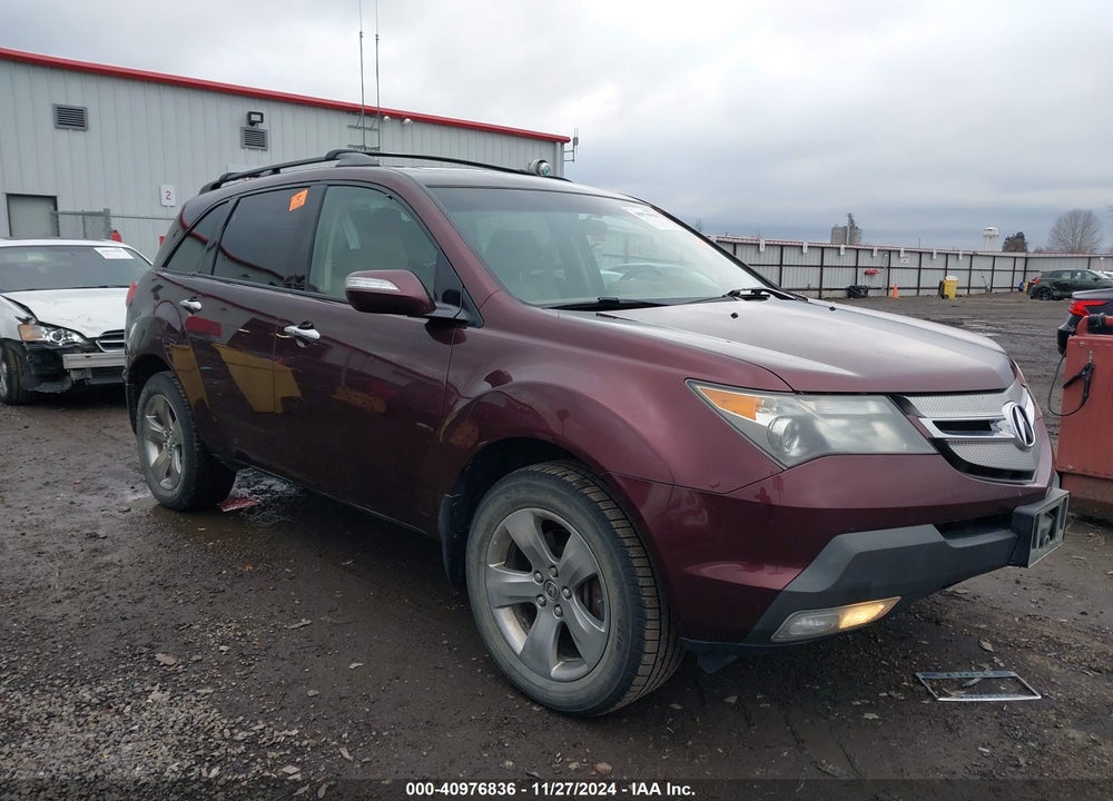 2007 ACURA MDX SPORT PACKAGE VIN: 2HNYD28877H547344