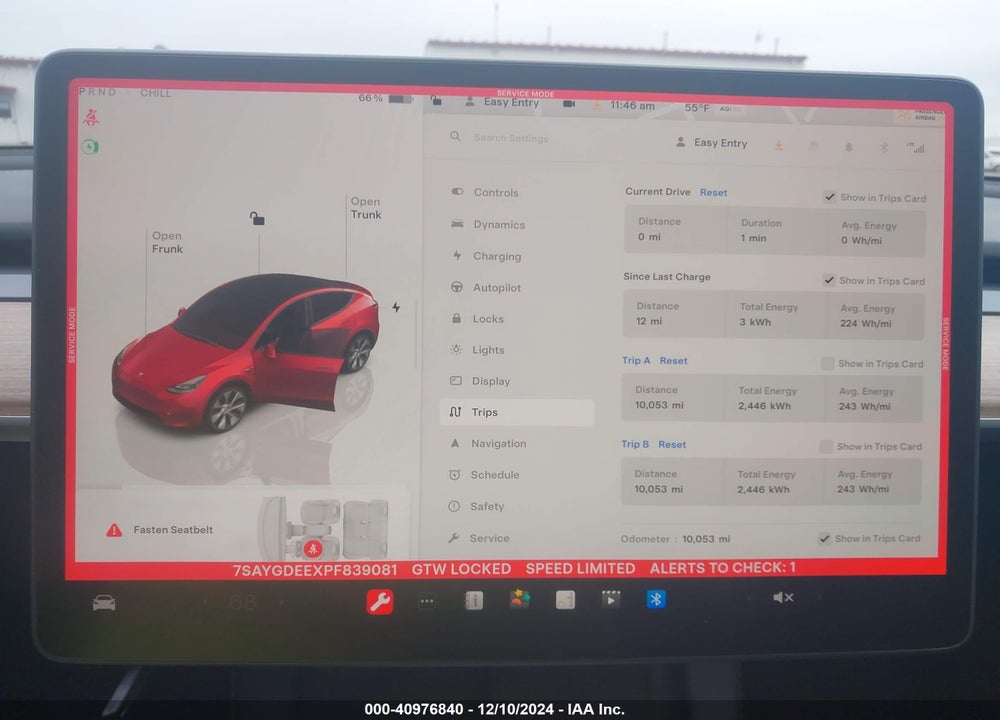 2023 TESLA MODEL Y VIN: 7SAYGDEEXPF839081