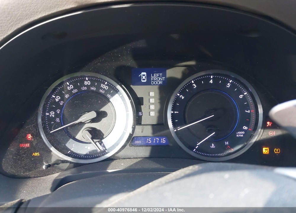 2012 LEXUS IS 250 VIN: JTHBF5C2XC5170261