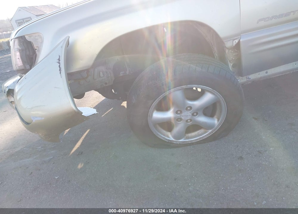 2001 SUBARU FORESTER S VIN: JF1SF655X1H726973
