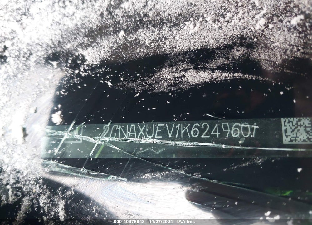 2019 CHEVROLET EQUINOX LT VIN: 2GNAXUEV1K6249601