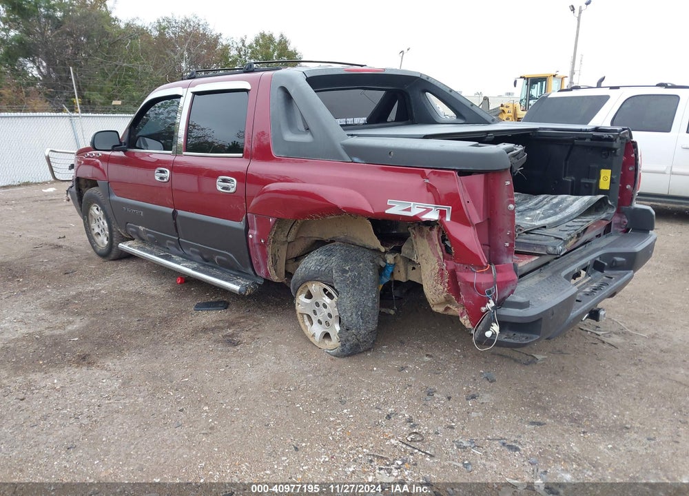 2004 CHEVROLET AVALANCHE 1500 VIN: 3GNEK12T44G202300