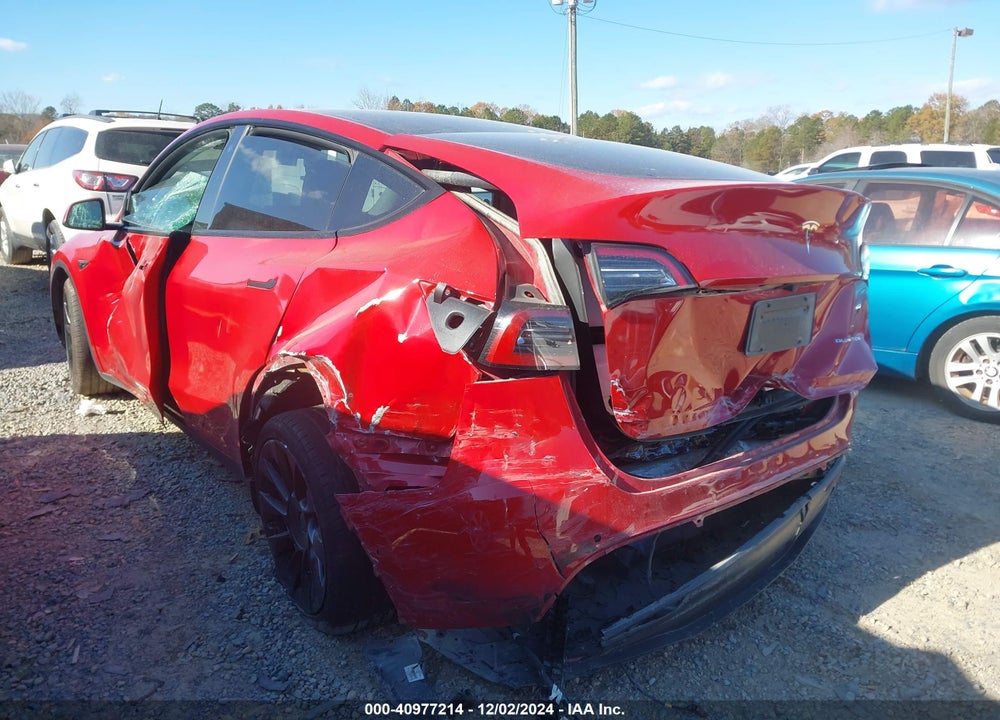 2021 TESLA MODEL Y LONG RANGE DUAL MOTOR ALL-WHEEL DRIVE VIN: 5YJYGDEE0MF300199