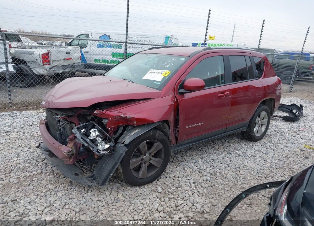 2017 JEEP COMPASS LATITUDE 4X4 VIN: 1C4NJDEB7HD154214