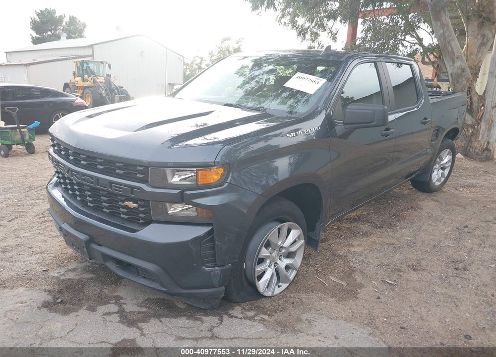 2021 CHEVROLET SILVERADO 1500 2WD SHORT BED CUSTOM VIN: 1GCPWBEK9MZ381271